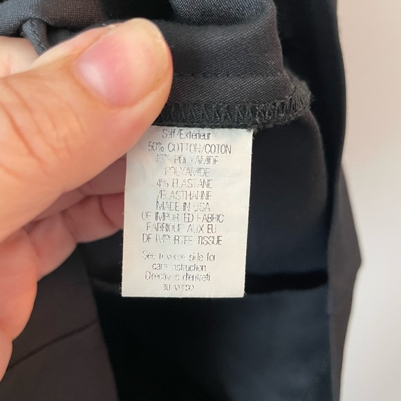 Theory Black V-Neck Black Structured Long Sleeve Sheath Sleek Dress Womens Sz 2 - Picture 8 of 8